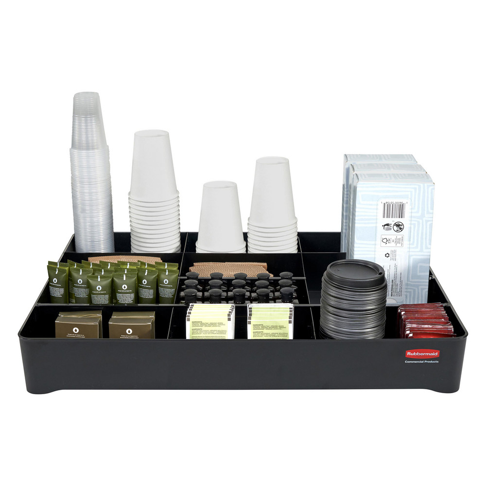 Rubbermaid Janitor Cart Accessories: Organizer, Resin, Plastic - 2124078