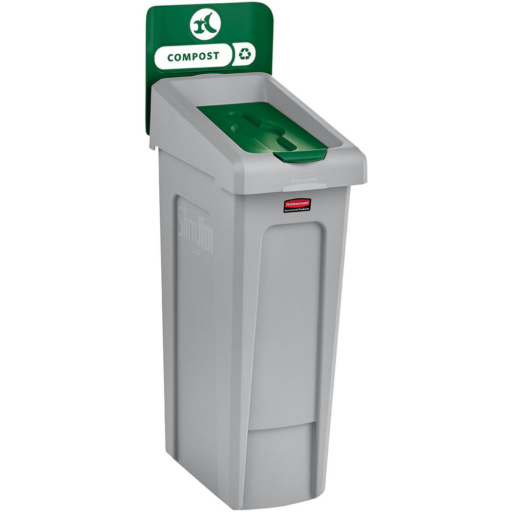 Rubbermaid SLIM JIM® RECYCLING STATION 1-STREAM COMPOST, 23 GAL - 2185051