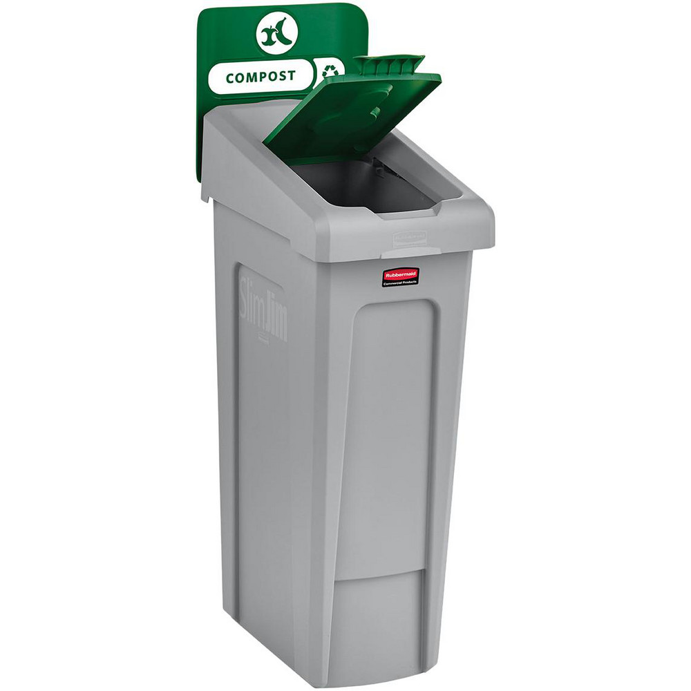 Rubbermaid SLIM JIM® RECYCLING STATION 1-STREAM COMPOST, 23 GAL - 2185051