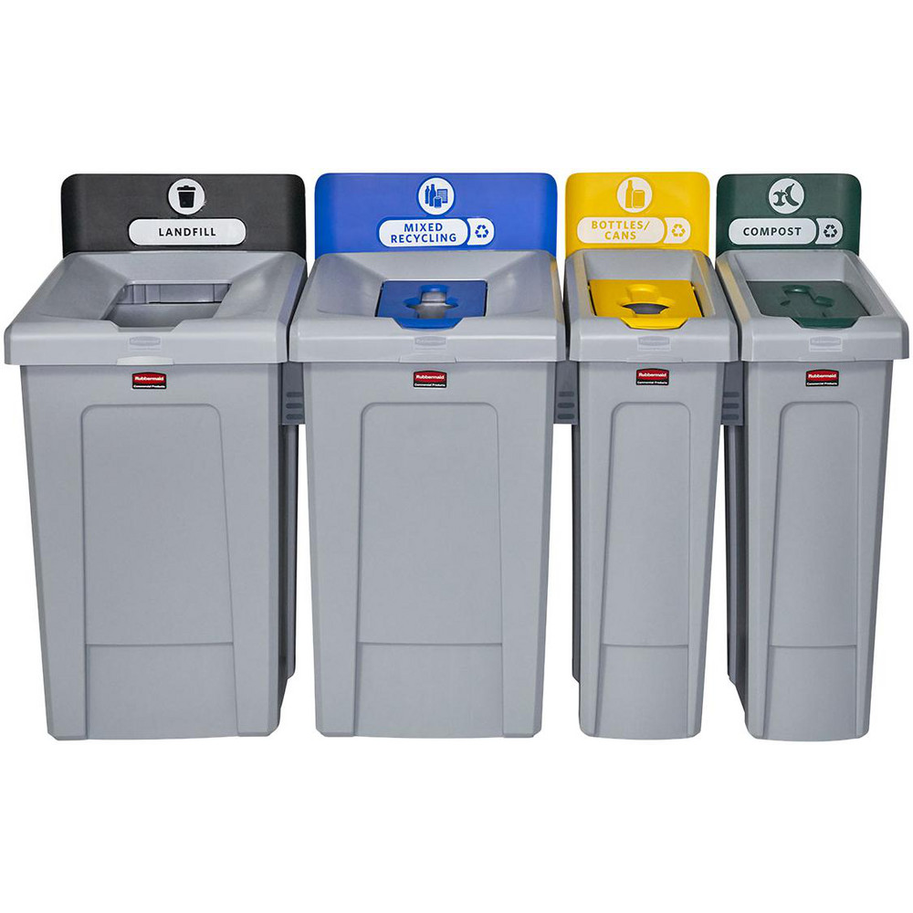 Rubbermaid SLIM JIM® RECYCLING STATION 1-STREAM COMPOST, 23 GAL - 2185051