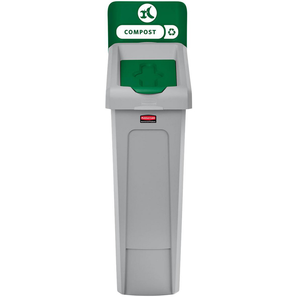 Rubbermaid SLIM JIM® RECYCLING STATION 1-STREAM COMPOST, 23 GAL - 2185051