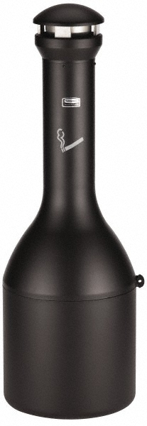 Alpine Industries 10-1/2X10-1/2" BLK STL WALLMNT CIGARETTE DSP STA - ALP490-01-BLK
