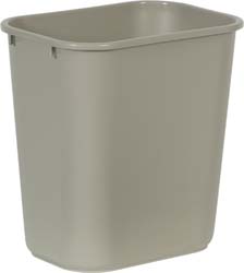 Rubbermaid Ranger Trash Can with 4 Opening Lid, 45 Gal, Beige Plastic, Outdoor - FG917388BEIG