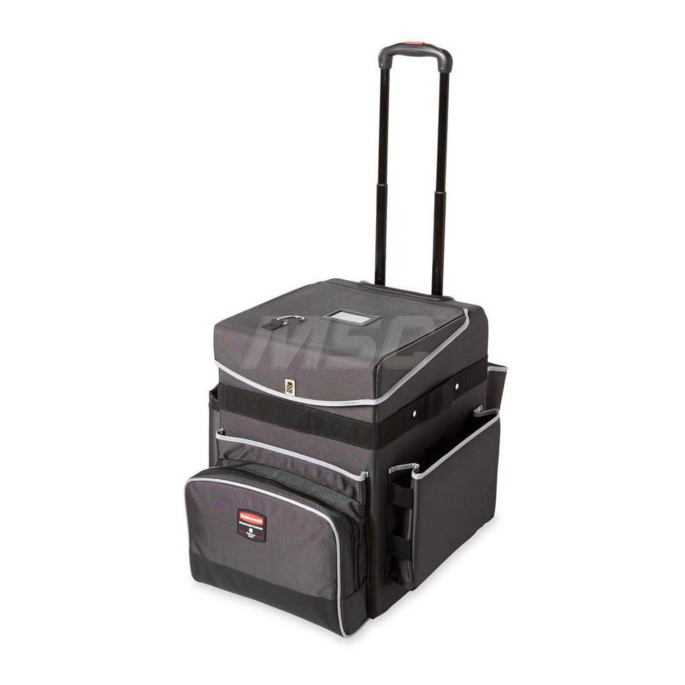 Rubbermaid Executive Quick Carts Mobile/Travel Office Cart, Medium, Dark Gray - 1902466