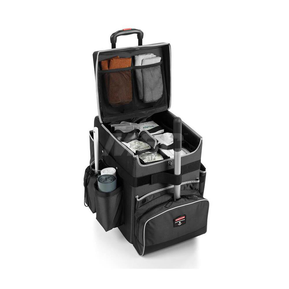 Rubbermaid Executive Quick Carts Mobile/Travel Office Cart, Medium, Dark Gray - 1902466