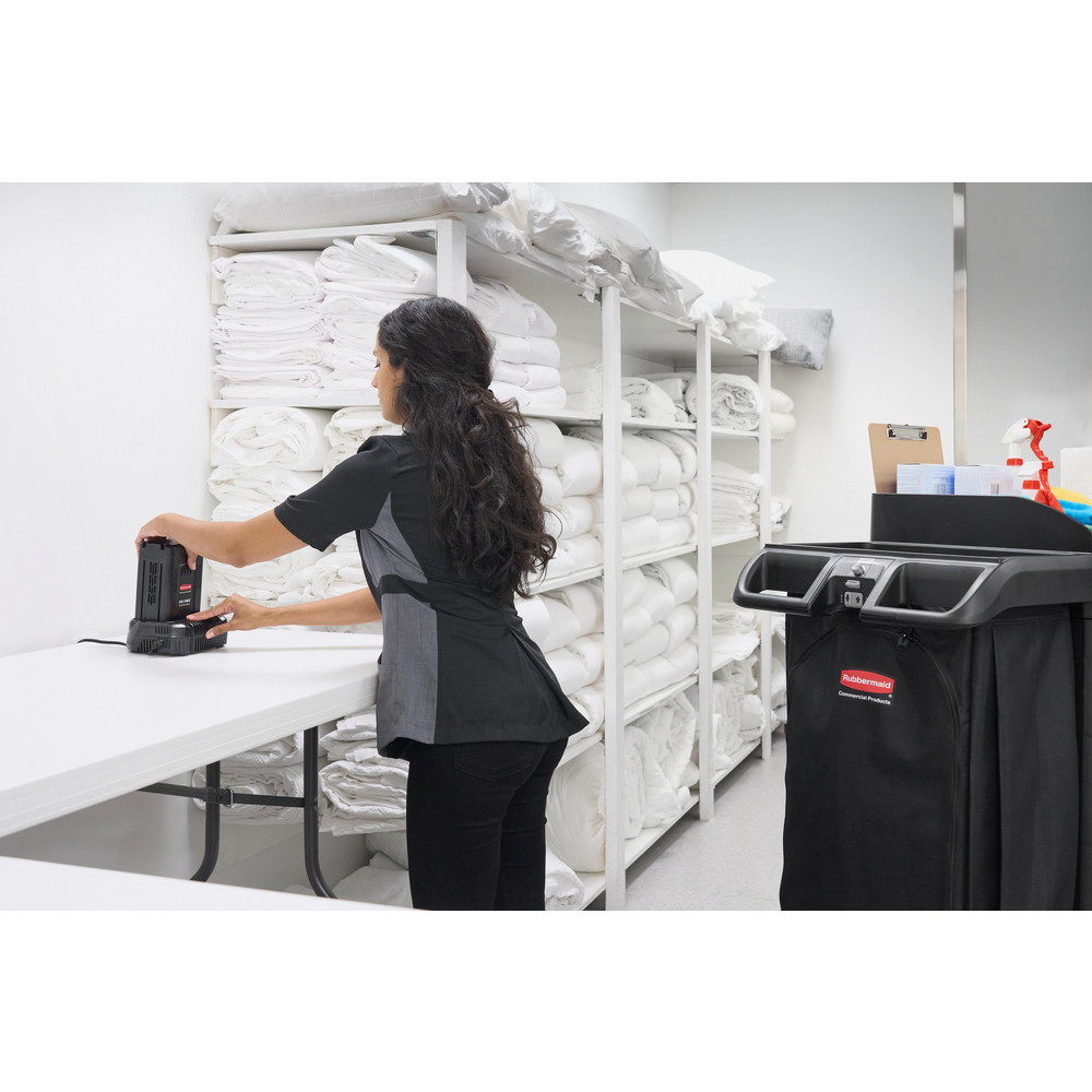 Rubbermaid Janitor Cart Accessories: Motorized Kit, Resin, Plastic - 2202583