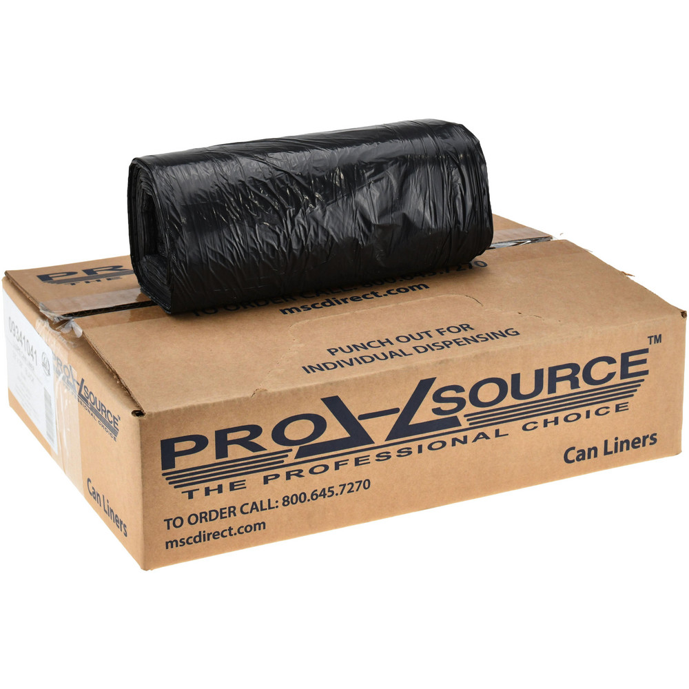 PRO-SOURCE Medium Duty Trash Bags: 33 gal, 0.6 mil, Pack of 250 - PSRC33396