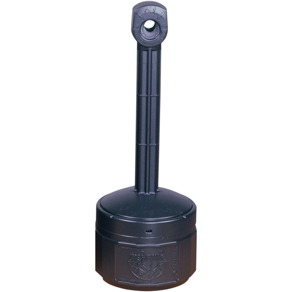 Eagle 5 Gal Galvanized Steel with Polyethylene Tube Cigarette & Cigar Receptacle - 1205BEI