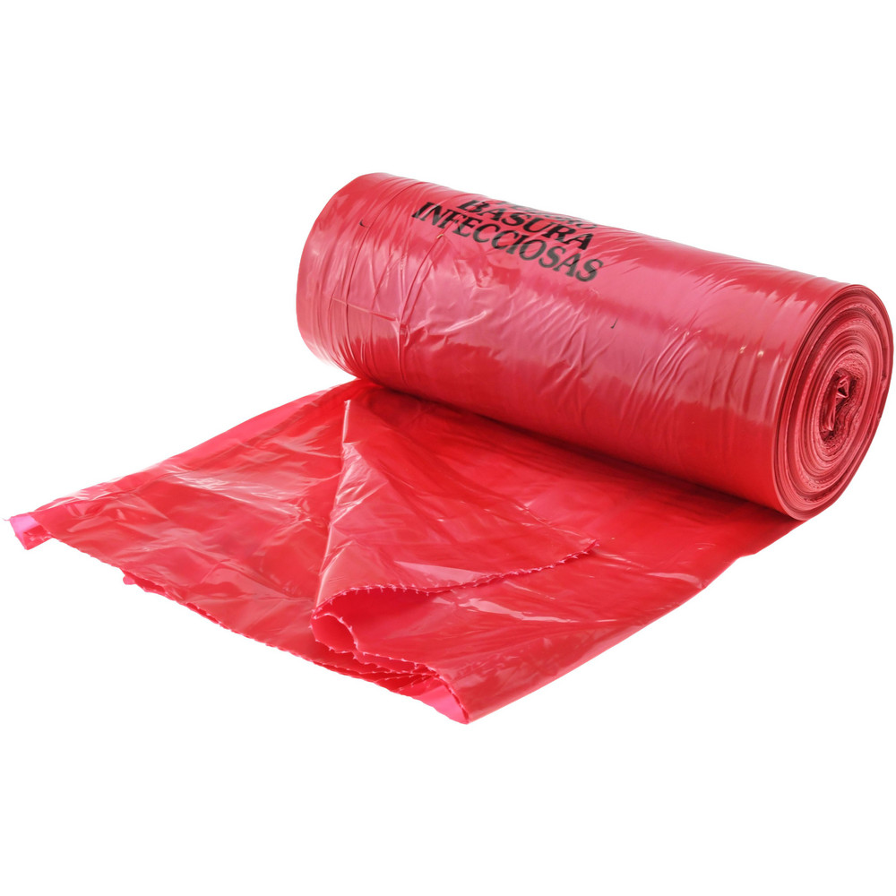 PRO-SOURCE Pack of (150) 45 Gal Capacity, Red, Hazardous Waste Bags - PSIW4047