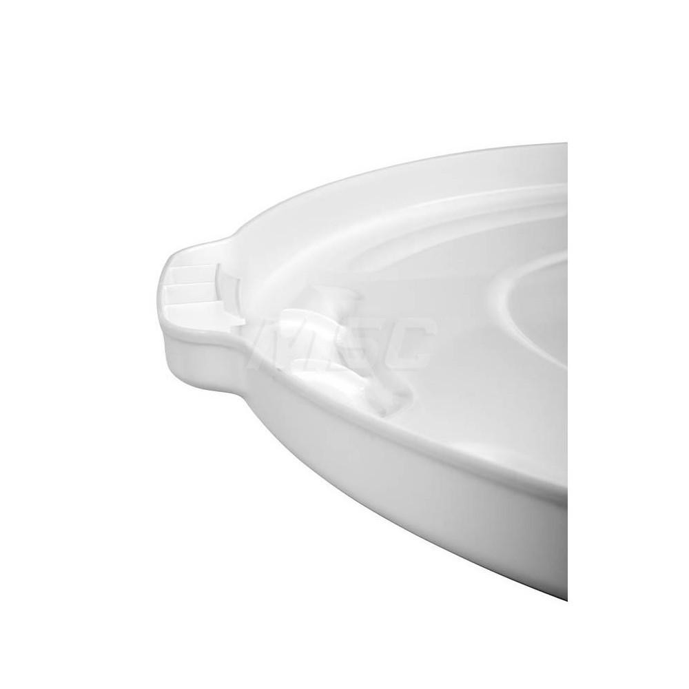 Rubbermaid Trash Can & Recycling Container Lid: Round, For 32 gal Trash Can - 1867532