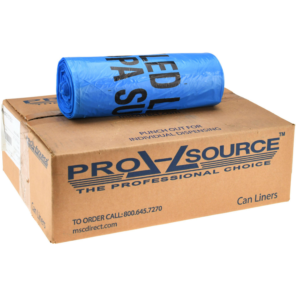 PRO-SOURCE Pack of (150) 32 Gal Capacity, Blue, Hazardous Waste Bags - PSSL3043