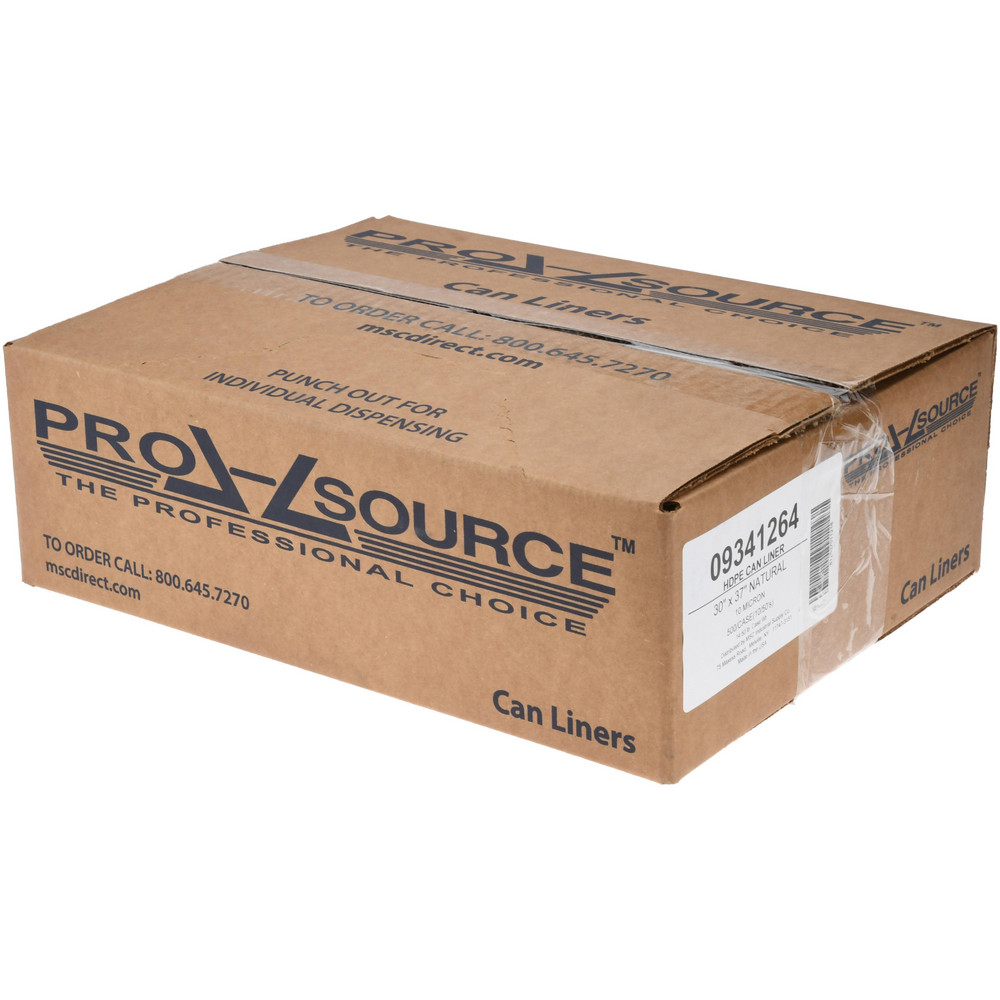 PRO-SOURCE Light Duty Trash Bags: 30 gal, 0.39 mil, Pack of 500 - PSNR303710N