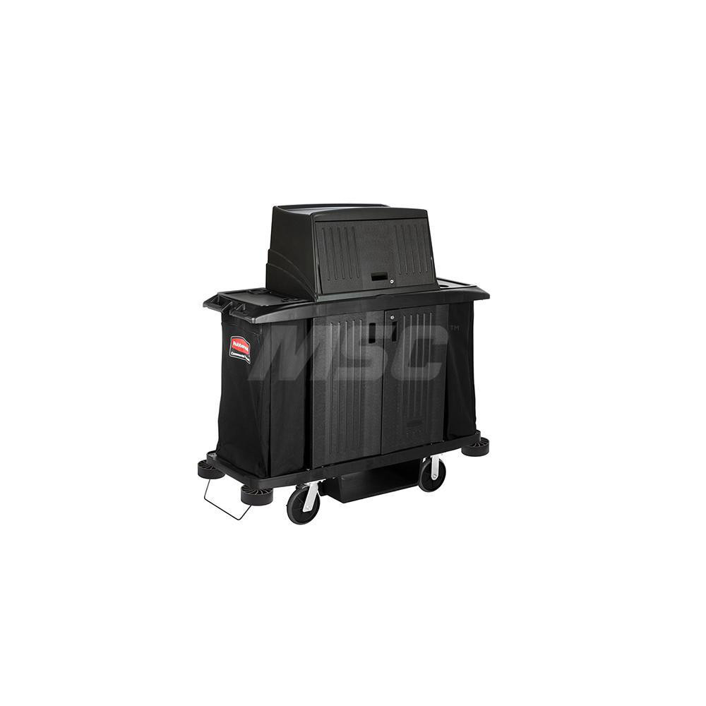 Rubbermaid Full Size Janitor Cart Black - FG9T1900BLA