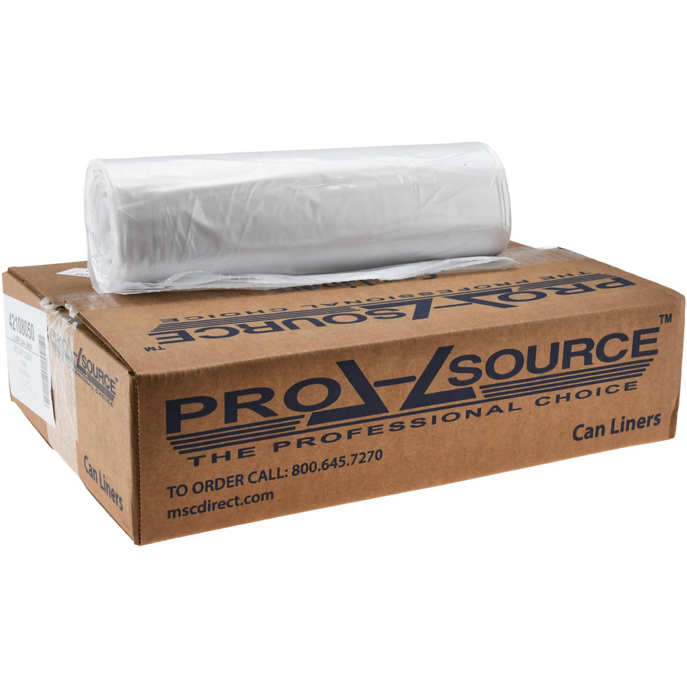 PRO-SOURCE Heavy Duty Trash Bags: 60 gal, 1.3 mil, Pack of 100 - PSRST385813G