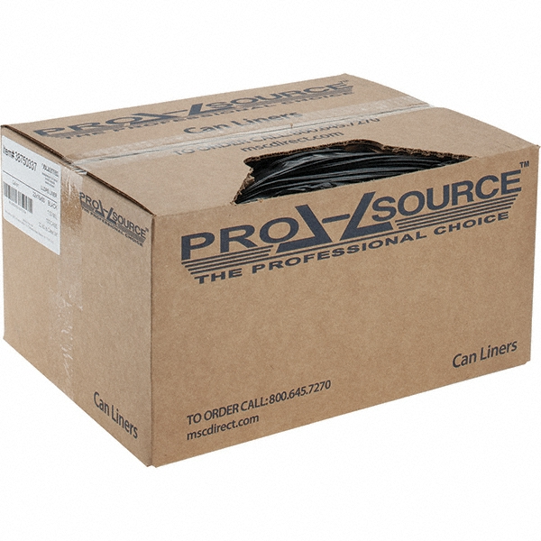 PRO-SOURCE Contractor Trash Bags: 40 gal, 1.5 mil, Pack of 100 - PS-ST386015BGB