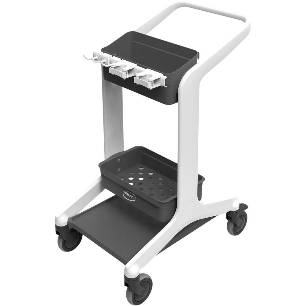 Boardwalk Janitor Carts & Caddies: Polyethylene, Polyethylene - BWKJCARTGRA