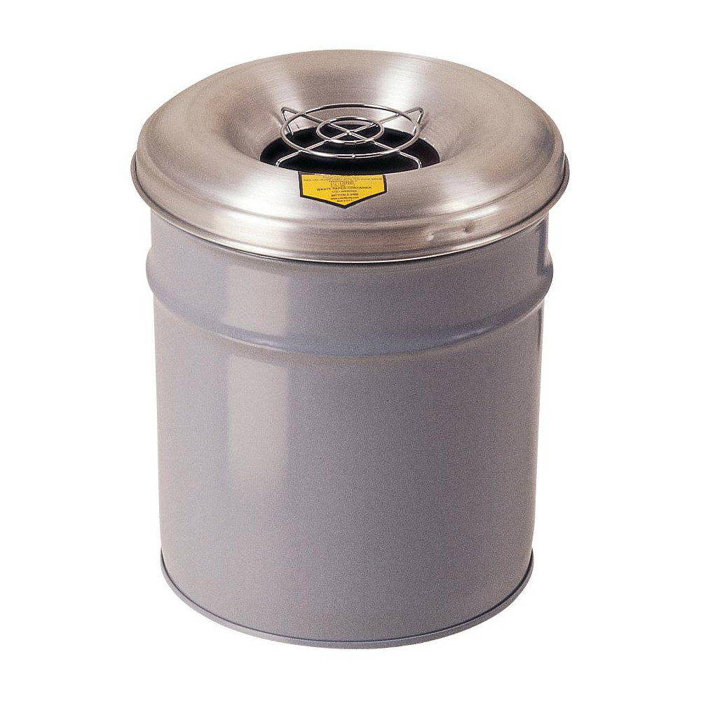 Eagle 5 Gal Galvanized Steel with Polyethylene Tube Cigarette & Cigar Receptacle - 1205