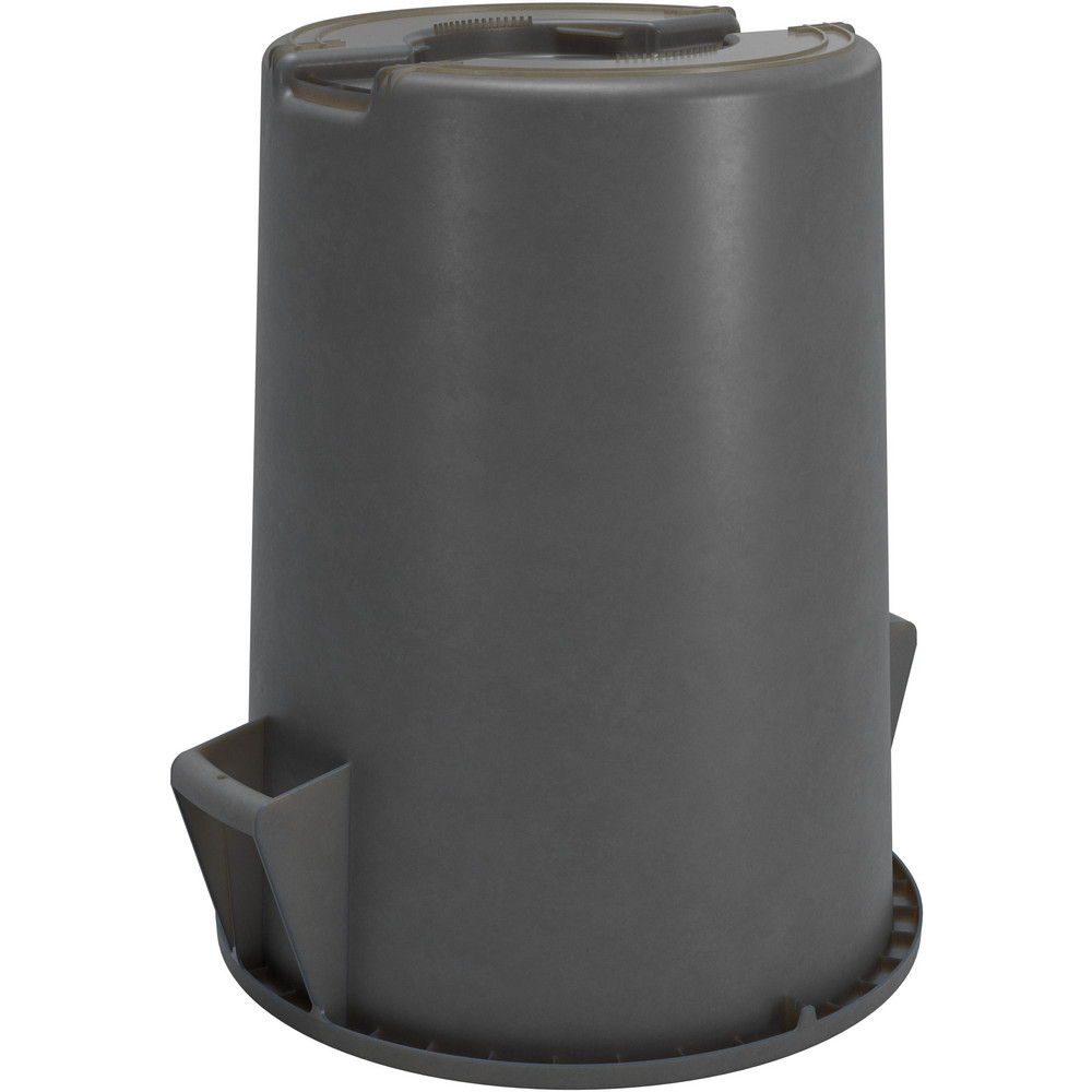 Carlisle Bronco™ 55 gal Round Trash Container, Gray - 84105523