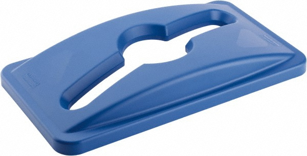 Rubbermaid Trash Can & Recycling Container Lid: Square, For 23 gal Recycle Container - 2007913