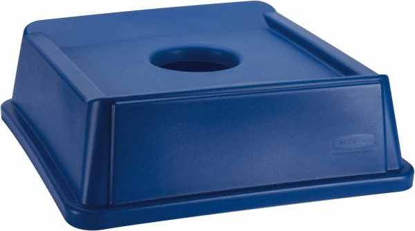 Rubbermaid Trash Can & Recycling Container Lid: Square, For 23 gal Recycle Container - 2007913