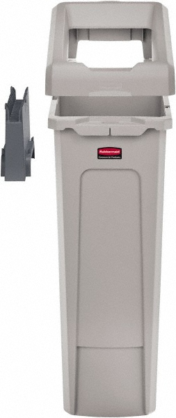 Rubbermaid Trash Can & Recycling Container Lid: Square, For 23 gal Recycle Container - 2007913