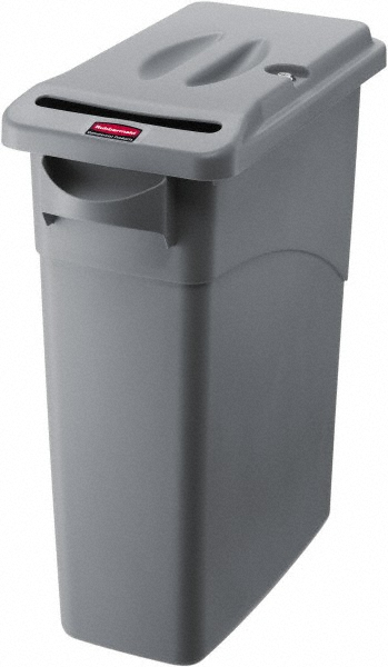 Rubbermaid Trash Can & Recycling Container Lid: Square, For 23 gal Recycle Container - 2007913