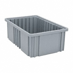 Rubbermaid Sustain Decorative Container, 23 Gallon Trash Can, Black/Blue, Indoor - 2078980