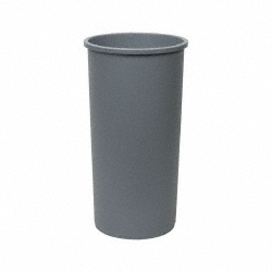 Rubbermaid Trash Can: 10 gal, Round, Red - FG261000RED