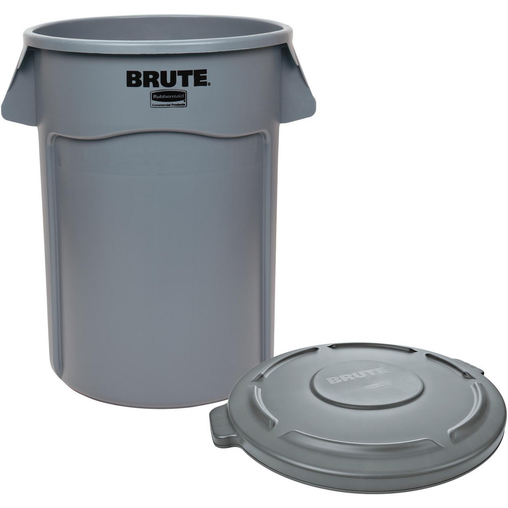 Rubbermaid Trash Can: 10 gal, Round, Red - FG261000RED