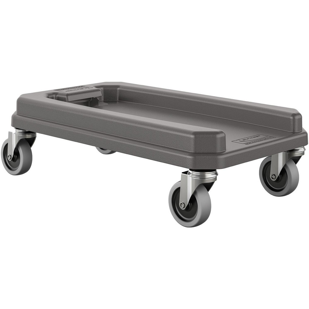 Rubbermaid SLIM JIM Plastic Single Trash/Garbage Can/Bin Dolly for Use with 16/23 Gal Vented Slim Jim Containers, Black - 1980602