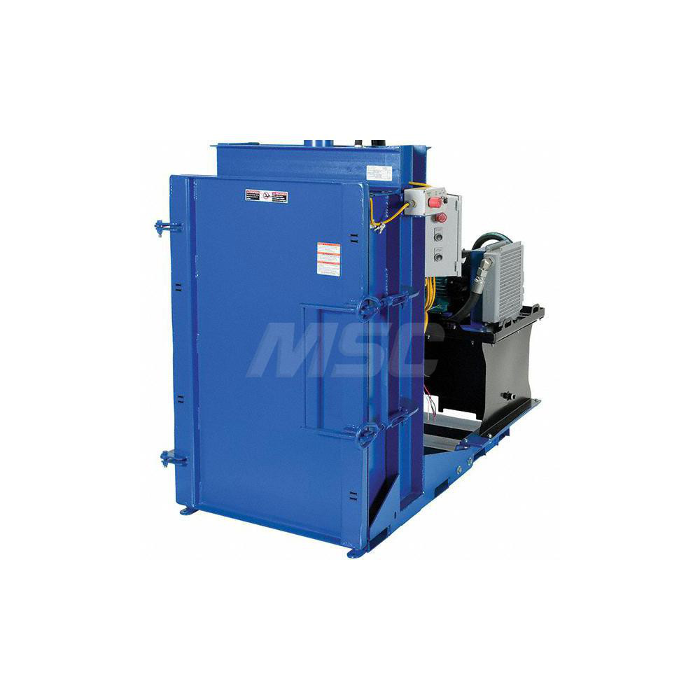 Vestil Trash Compactors & Crushers: Drum Crusher, 38000 lb, Drums Up to 55 Galllons - HDC-905-HC/208V