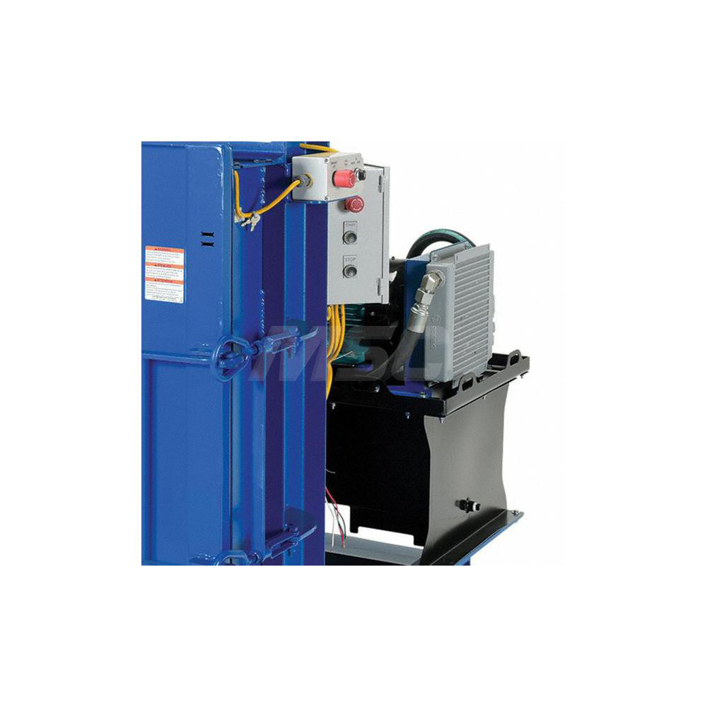 Vestil Trash Compactors & Crushers: Drum Crusher, 38000 lb, Drums Up to 55 Galllons - HDC-905-HC/208V