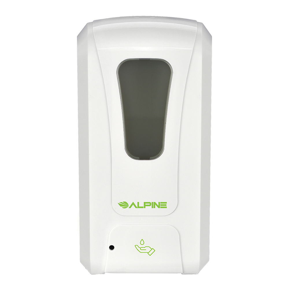 Alpine Industries 1200 mL Automatic Liquid & Gel Hand Soap & Sanitizer Dispenser - ALP430-L-BLK