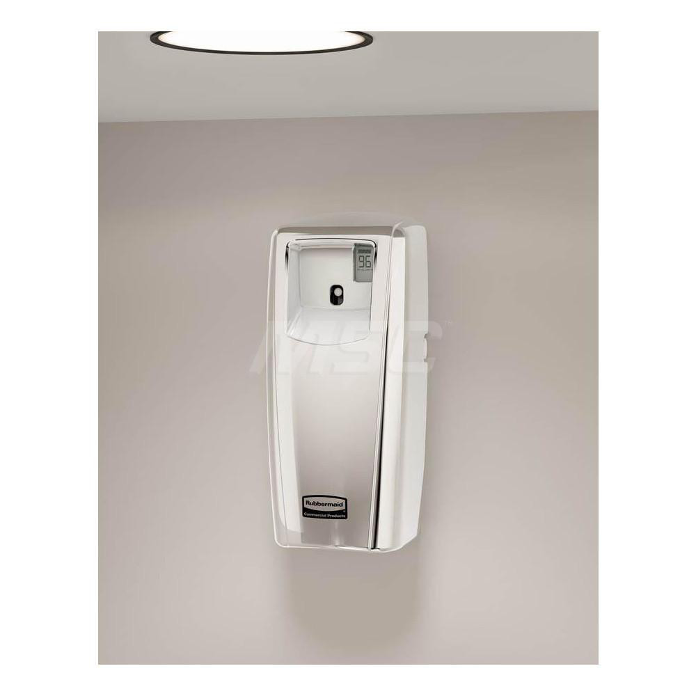 Rubbermaid 0.019 Cu Ft Coverage, Chrome Metered Aerosol Dispenser - 1793536