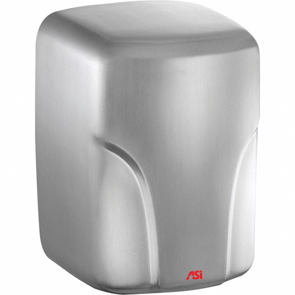 ASI-American Specialties, Inc. 1600 Watt Silver & Black Finish Electric Hand Dryer - 20200-3