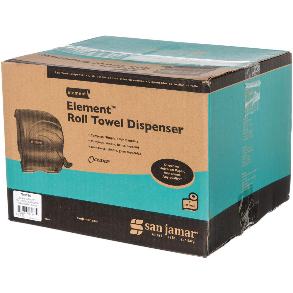 San Jamar Paper Towel Dispensers: Dispenser Type: Towel; Dispenser Style: Manual; Towel Compatibility: Roll; Activation Method: Crank Handle - SJMT990TBK