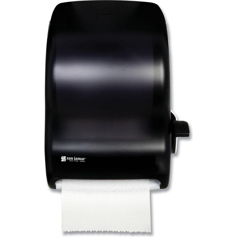 San Jamar Paper Towel Dispensers: Dispenser Type: Towel; Dispenser Style: Manual; Towel Compatibility: Roll; Activation Method: Crank Handle - SJMT990TBK