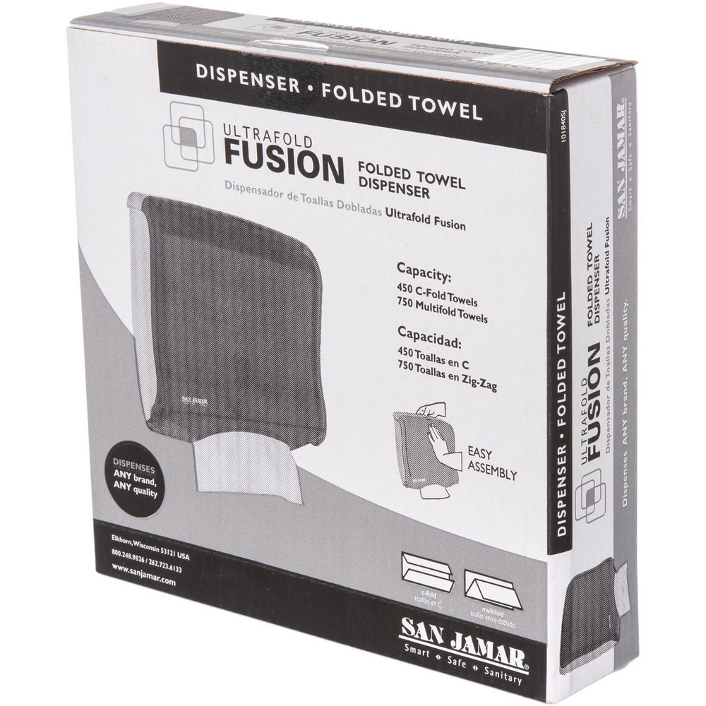 San Jamar Paper Towel Dispensers: Dispenser Type: Towel; Dispenser Style: Manual; Towel Compatibility: Multifold; Activation Method: Manual - SJMT1755TBK