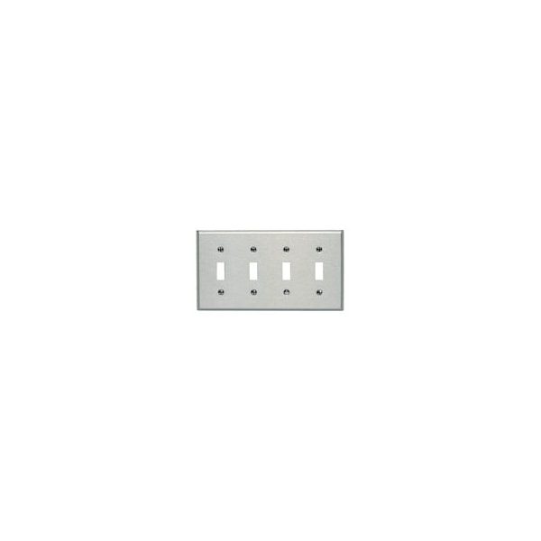 Leviton Wallplates 4G Ss Satin Finish - 84012