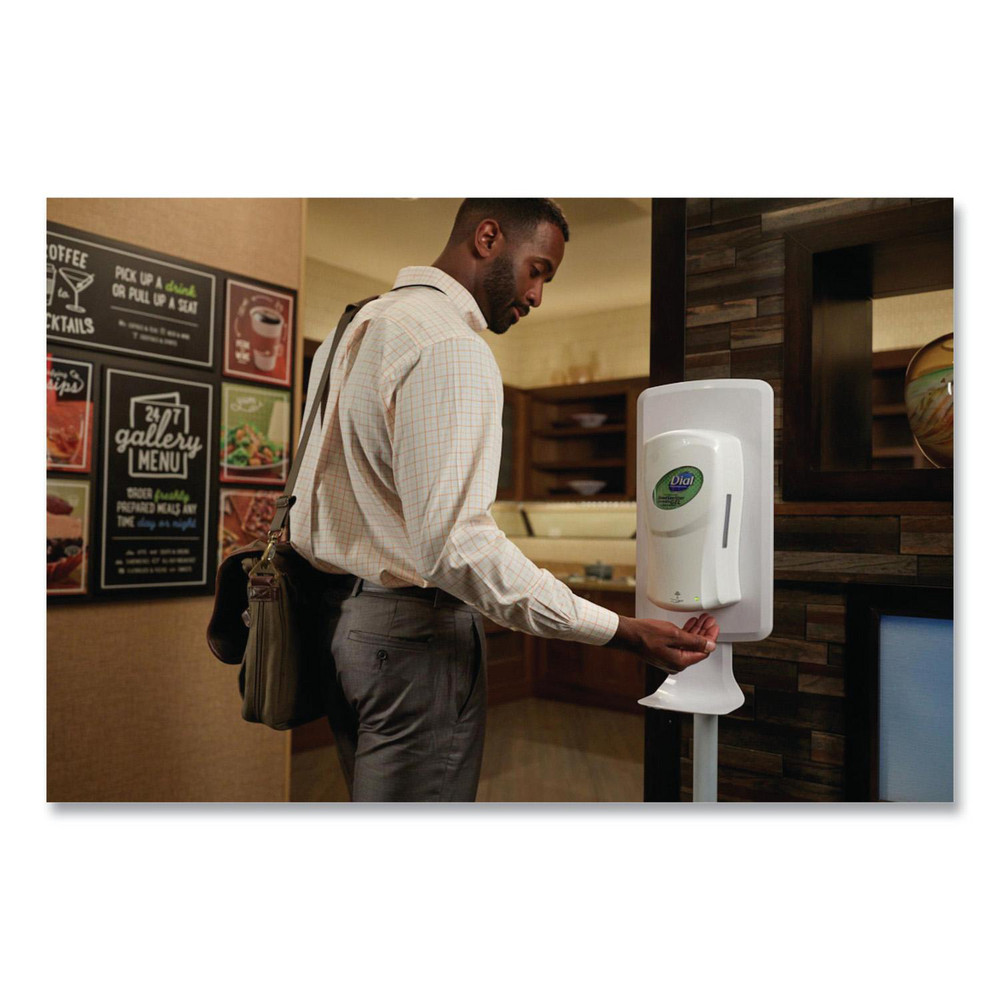 Dial FIT Touch Free Dispenser Floor Stand, 15.7 x 15.7 x 58.3, White - DIA09495EA