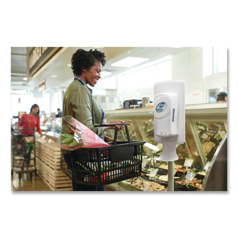 Dial FIT Touch Free Dispenser Floor Stand, 15.7 x 15.7 x 58.3, White - DIA09495EA
