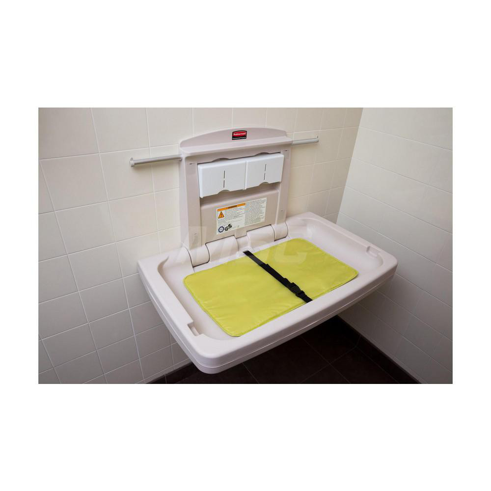 Rubbermaid Baby Changing Station, Horizontal, Antimicrobial Protection, Durable, Easy Maintenance - FG781888LPLAT