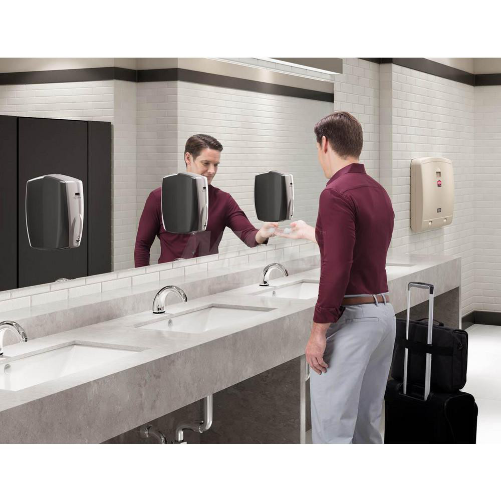 Rubbermaid Baby Changing Station, Horizontal, Antimicrobial Protection, Durable, Easy Maintenance - FG781888LPLAT