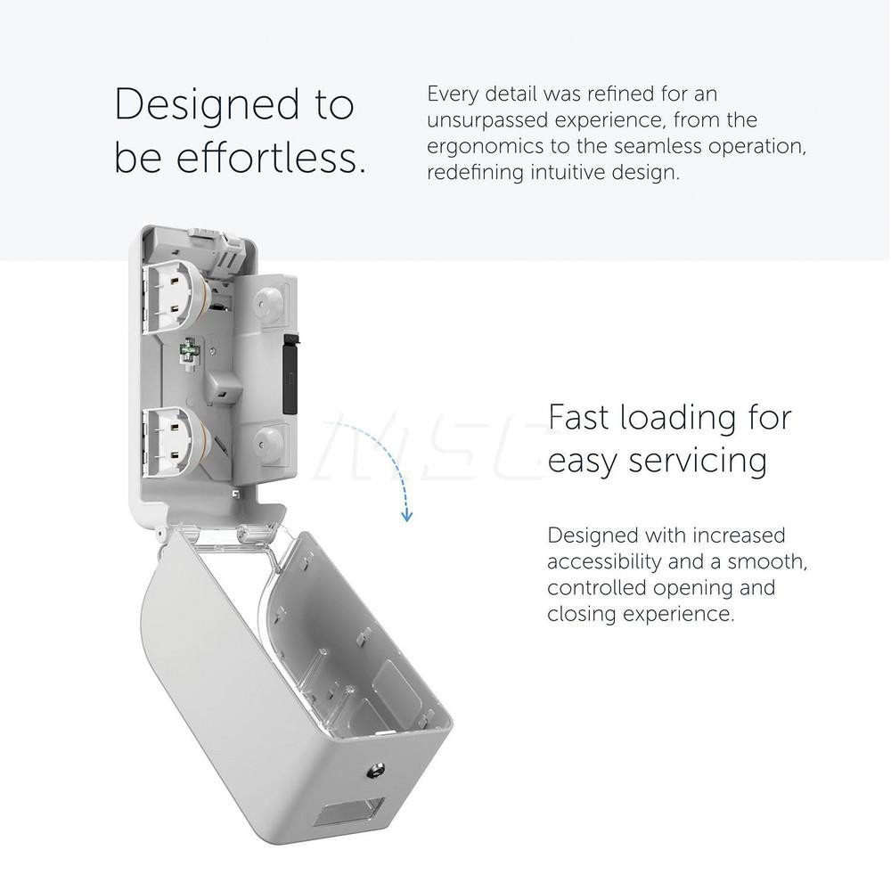 Kimberly-Clark Professional ICON Coreless Standard Roll Vertical Toilet Paper Dispenser 2 Roll, with White Mosaic Design Faceplate, 12.95" x 6.5" x 6.35" - 58711