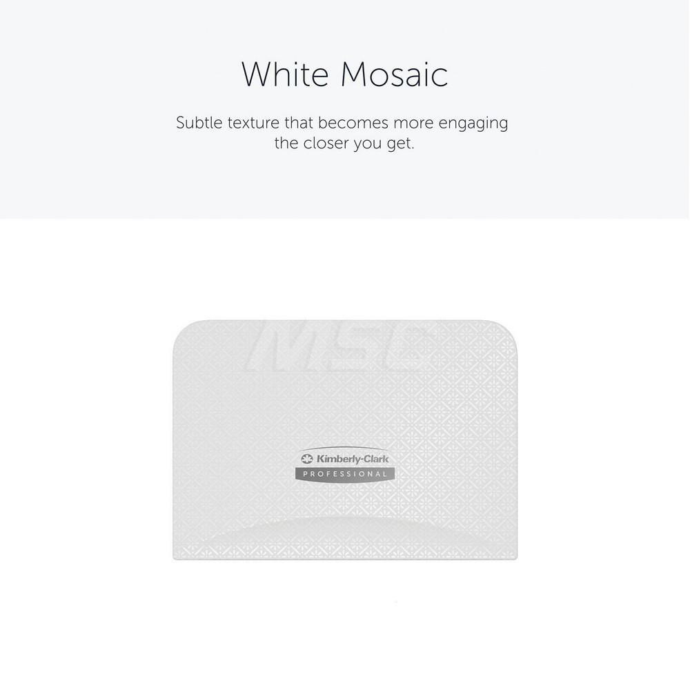 Kimberly-Clark Professional ICON Faceplate, White Mosaic Design, for Coreless Standard Roll Vertical Toilet Paper Dispensers 2 Roll - 58771