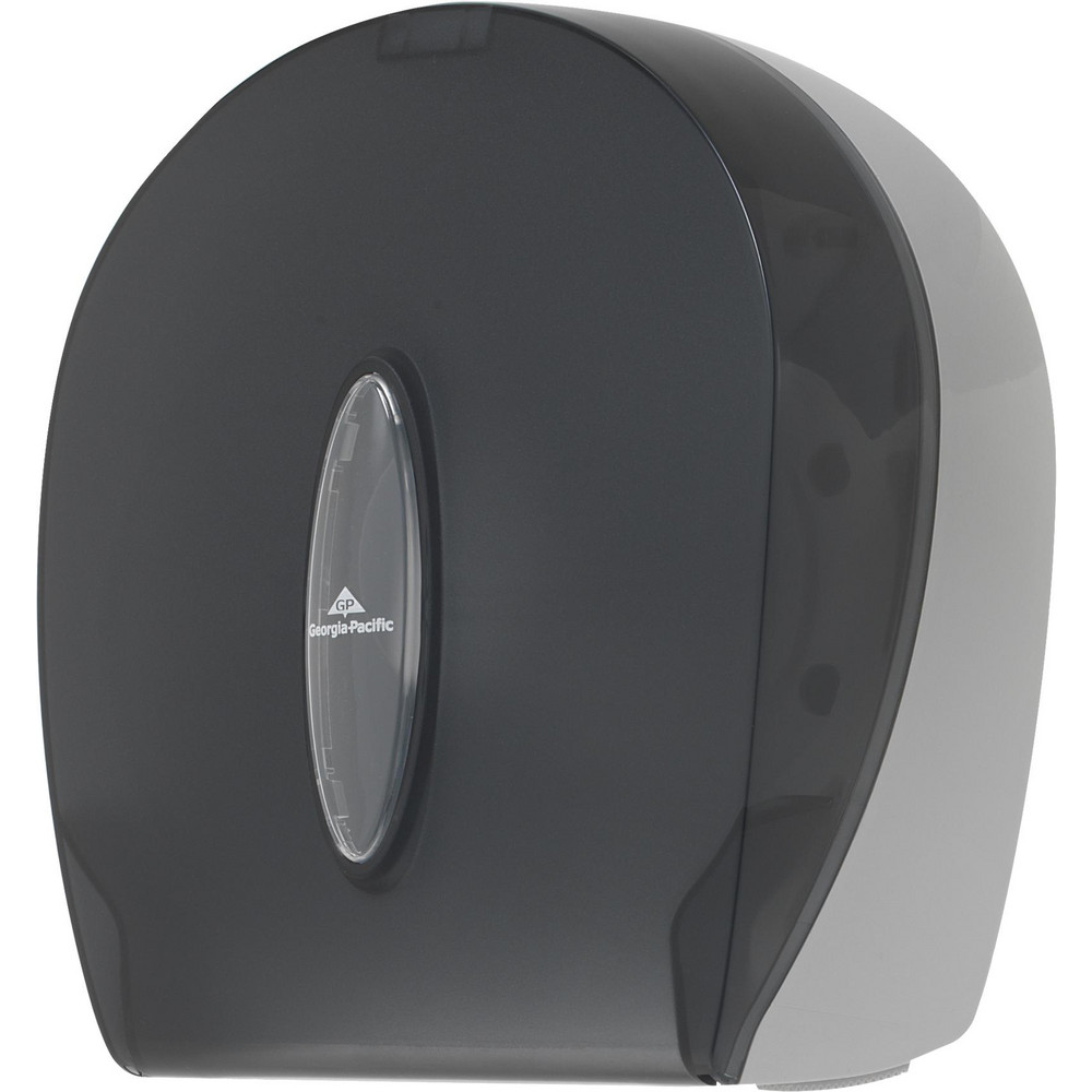 Georgia Pacific 1-Roll Jumbo Jr. High-Capacity Toilet Paper Dispenser, Smoke - 59009