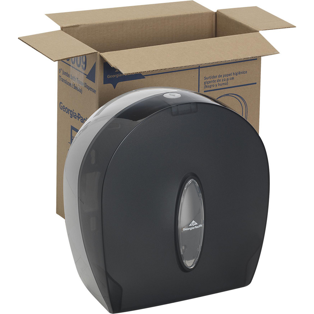 Georgia Pacific 1-Roll Jumbo Jr. High-Capacity Toilet Paper Dispenser, Smoke - 59009