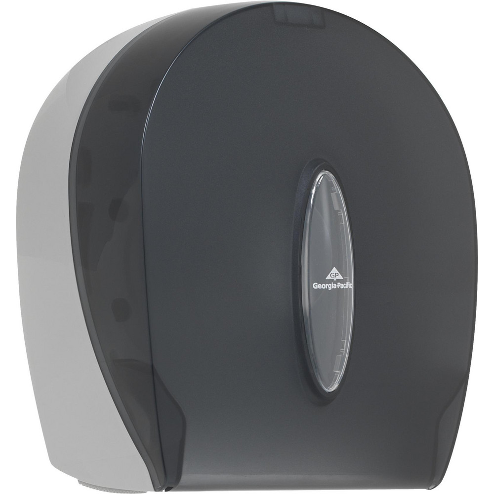 Georgia Pacific 1-Roll Jumbo Jr. High-Capacity Toilet Paper Dispenser, Smoke - 59009