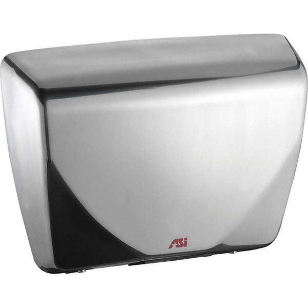 ASI-American Specialties, Inc. 2200 Watt Satin Stainless Steel Finish Electric Hand Dryer - 0185-93