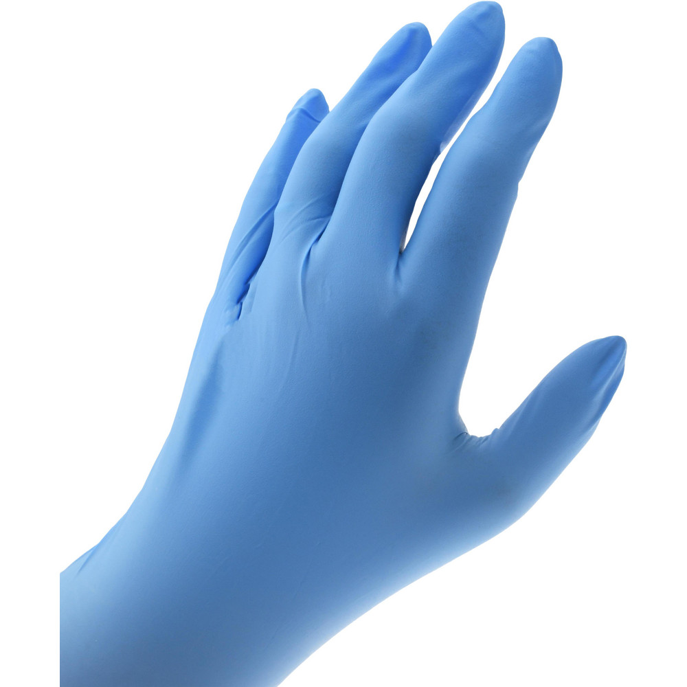 PRO-SAFE Disposable Glove: Size Large, 5.0 mil, Nitrile, General Purpose Grade, Powder-Free - D5000L